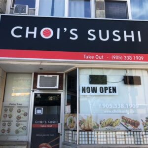 Choi's Sushi Signage